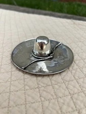 Sheets Rockford Sterling Silver Sombrero Hat Ashtray/Trinket Dish, Mexico, 48.6g
