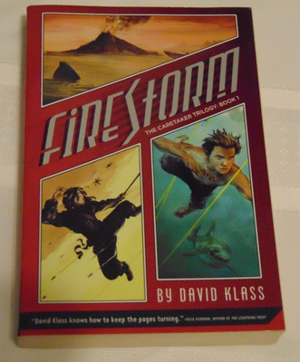 Firestorm by David Klass Paperback New,Fire Storm The Caretaker Trilogy Book 1