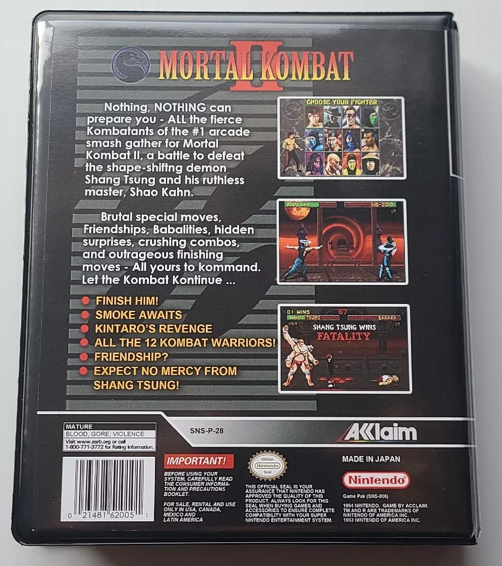 Mortal Kombat II Fatalities (SNES) 