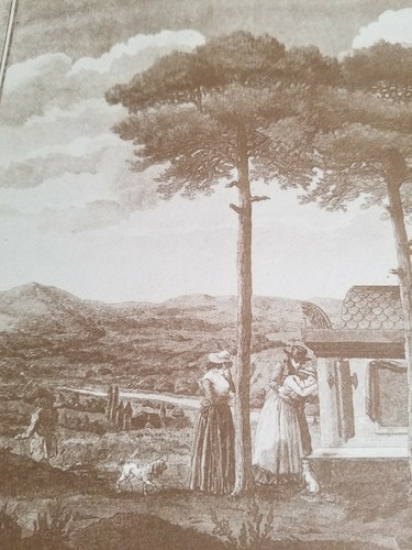 17.5" x 12.5" VTG ETCHING PRINT.THE TOMB OF GENERAL MARCEAU BY SERGENT - Picture 3 of 8