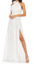 Mac Duggal Rosette Halter Gown-Size 10  (LK# 120 A)