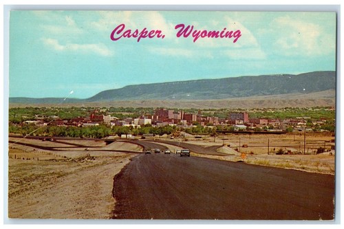 Postal de colección c1960 Panorama City Road View Cars Edificios Casper Wyoming WY - Imagen 1 de 2