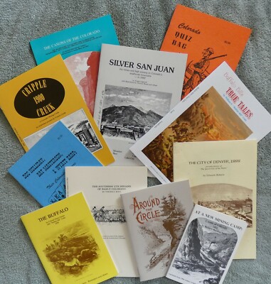 Colorado books medley--8 titles in one lot. Brand new. History reprints,