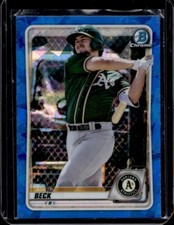 Austin Beck 2020 Bowman Chrome Sapphire - #BCP-54 - Oakland Athletics