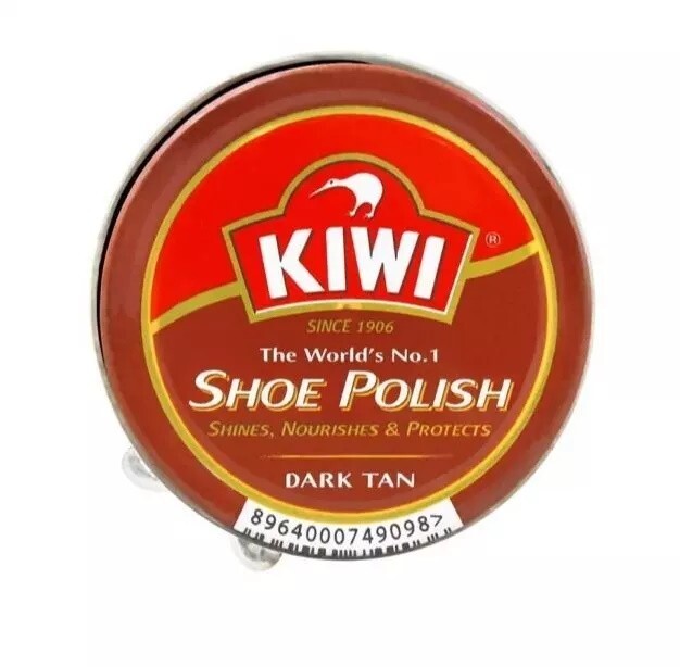 KIWI Mid Tan Shoe Polish Renews & Proects Leather 32g (1-1/8 Oz