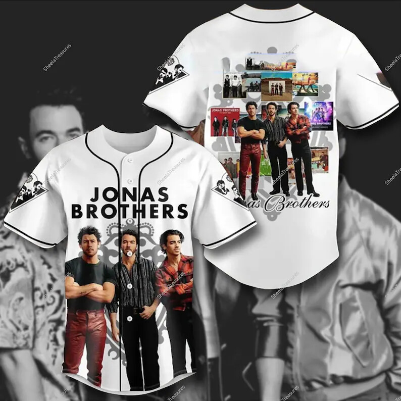 Personalized Jonas Brothers Pop Rock Band Music Jersey