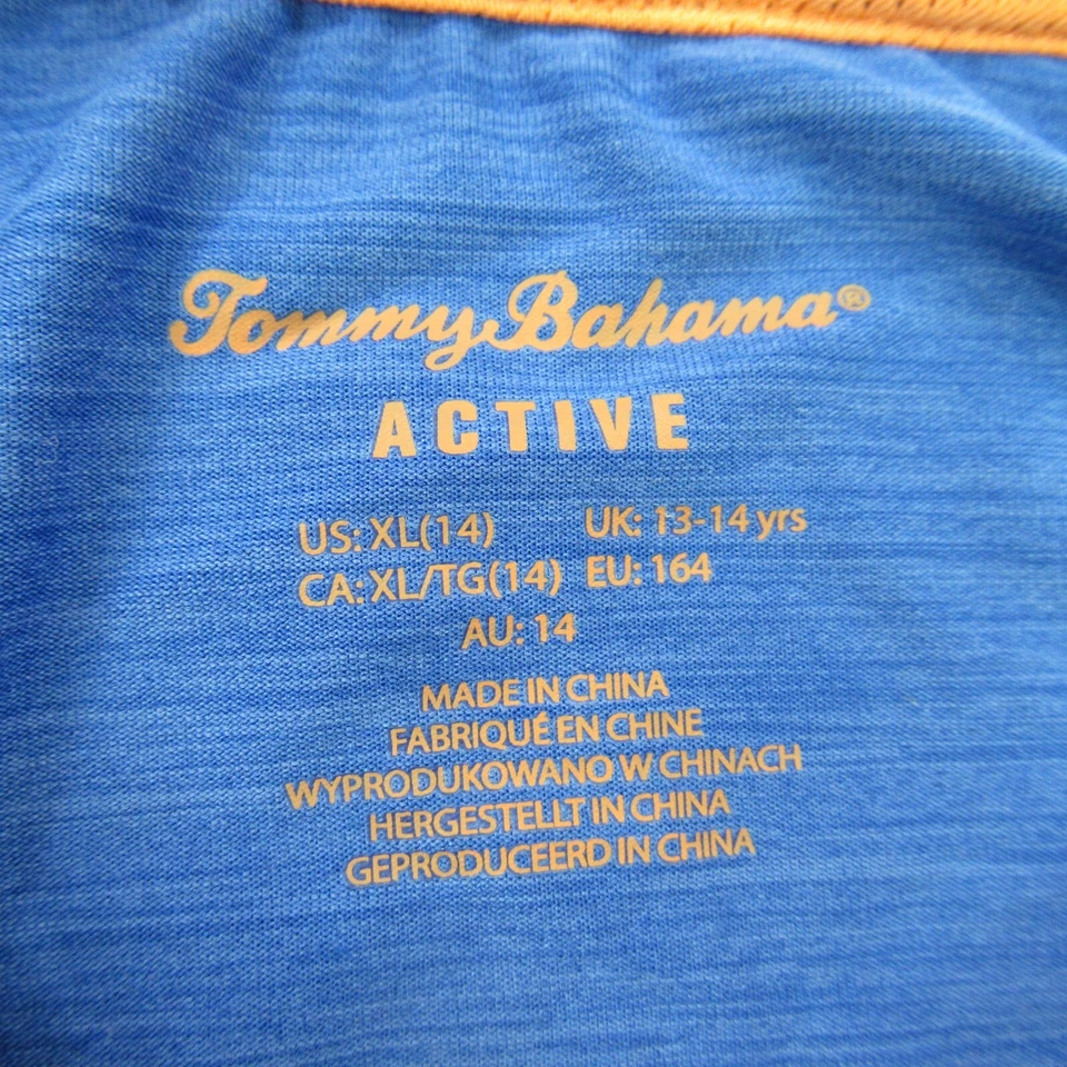 Camisa Tommy Bahama meninas XL gola redonda leve elástica ativa - Imagem 3 de 4