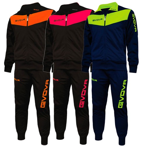 Completo Tuta Visa Fluo Givova Uomo Donna Bambino Unisex Sportiva Sport  GIOSAL | eBay