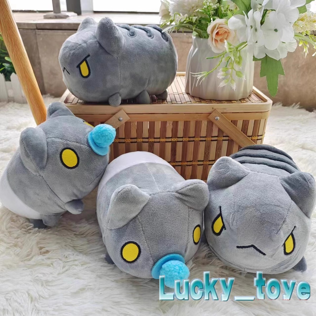 8/18cm Bugcat Capoo Plush Doll Pacifier Stuffed Pillow Keychain