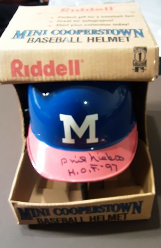 Phil Niekro Signed Mini Helmet Milwaukee Braves JSA COA - Picture 4 of 6