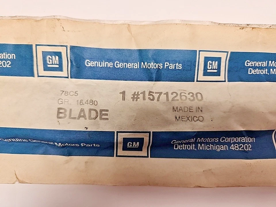 Nuevo limpiaparabrisas de ventana trasera GM 15712630 1995-2005 Chevrolet Blazer (799) OEM Foto 2 de 4