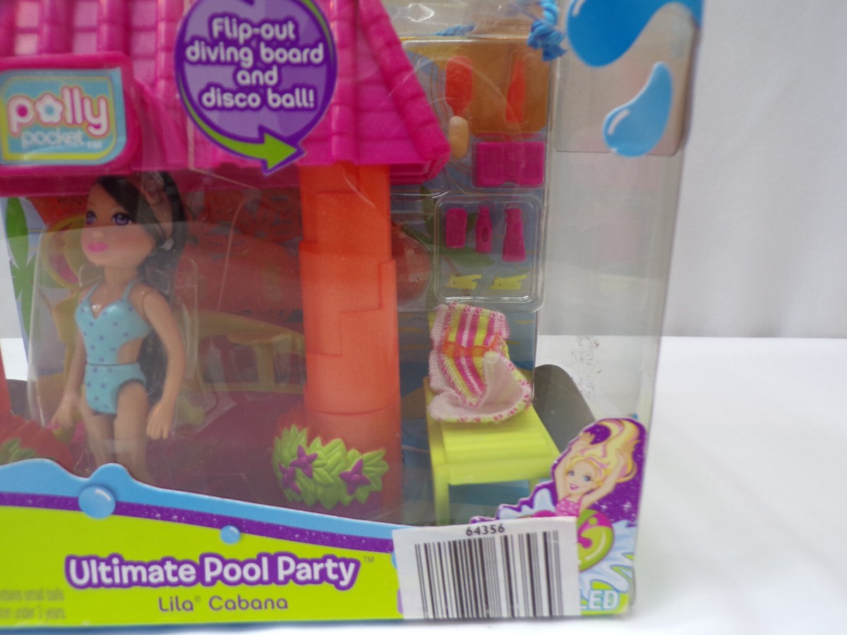 Polly Pool Polly Pocket Lila Cabana Ultimate Pool Party Playset Doll
