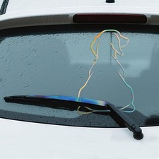 Funny Dog Moving Tail Waving Wiper Decal, Cute Cartoon Puppy Wiper Vinyl Stic...