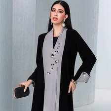 Muslim Women Abaya Open Cardigan Long Maxi Dress Kimono Turkey Dubai Robes Gown