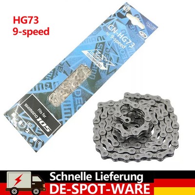 SHIMANO Fahrradkette 9 Fach 116 Glieder Fahrradkette Mountainbike Kette HG73