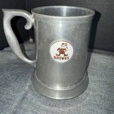 Rare Vintage Stieff pewter mug tankard Cleveland Browns