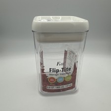 Contenedor de almacenamiento Felli Flip Black Tite 1 pieza tapa hermética 3,4 tazas/800 ml