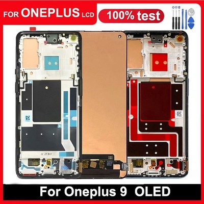 OLED Touch Screen Digitizer for Motorola Oneplus 9 w/ Frame Display Replacement