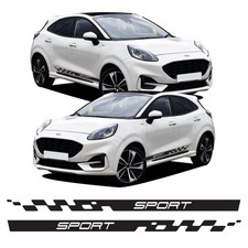 Racing Side Stripes Decal Graphics Stickers Vinyl Kit For Ford Puma ST
