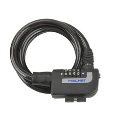 Spiralschloss Zahlen FISCHER Länge 120 cm, Ø 10 mm Fahrradschloss E-Bike Fahrrad