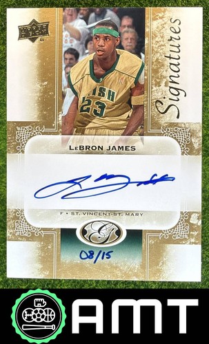 LeBron James Auto 2011-12 UD All-Time Greats 8/15 Signatures #AGS-JA10