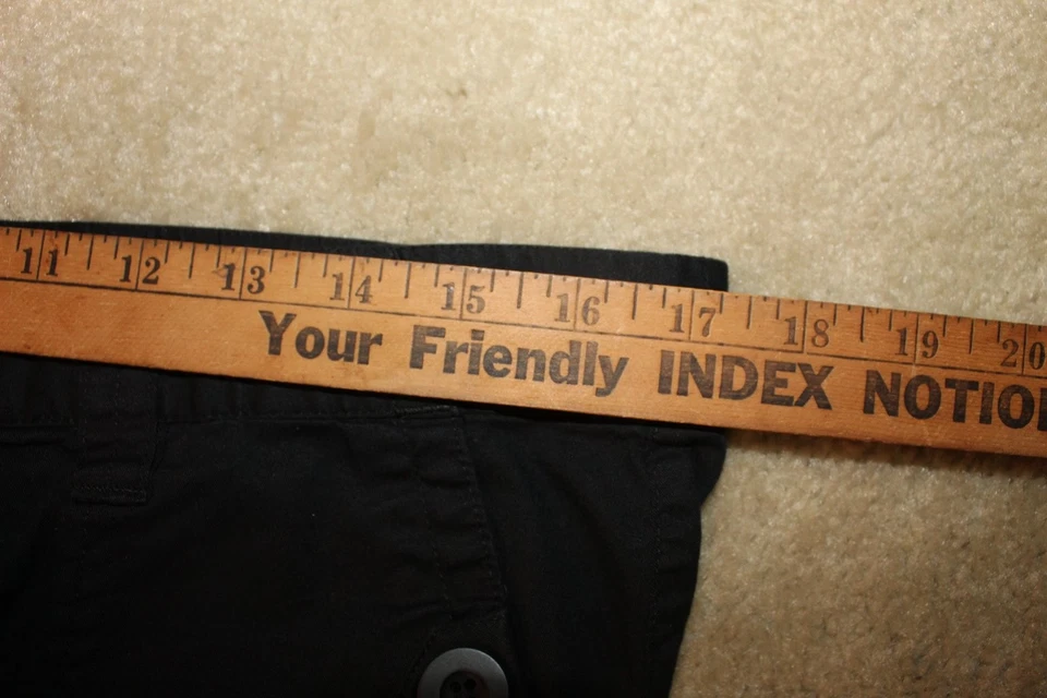 Bermudas negras para mujer Christopher & Banks talla 14 algodón Foto 4 de 4