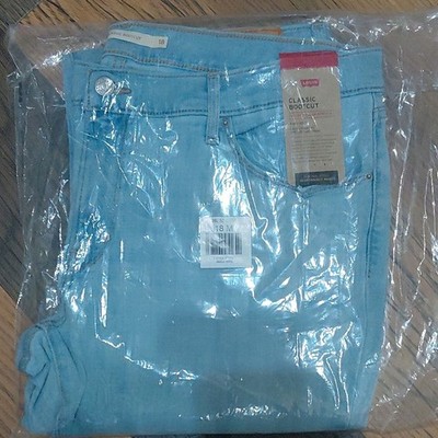 Levi's Light Blue Denim Jeans Bootcut Light Wash Solid Plus Stretch 5-Pocket