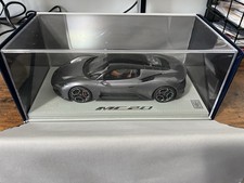 BBR Models Maserati MC20 Grigio Mistero Gray 1:18 Diecast Car w/ Case Limited