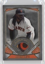2017 Museum Collection Meaningful Material Relics Gold /10 Johnny Cueto 3o8