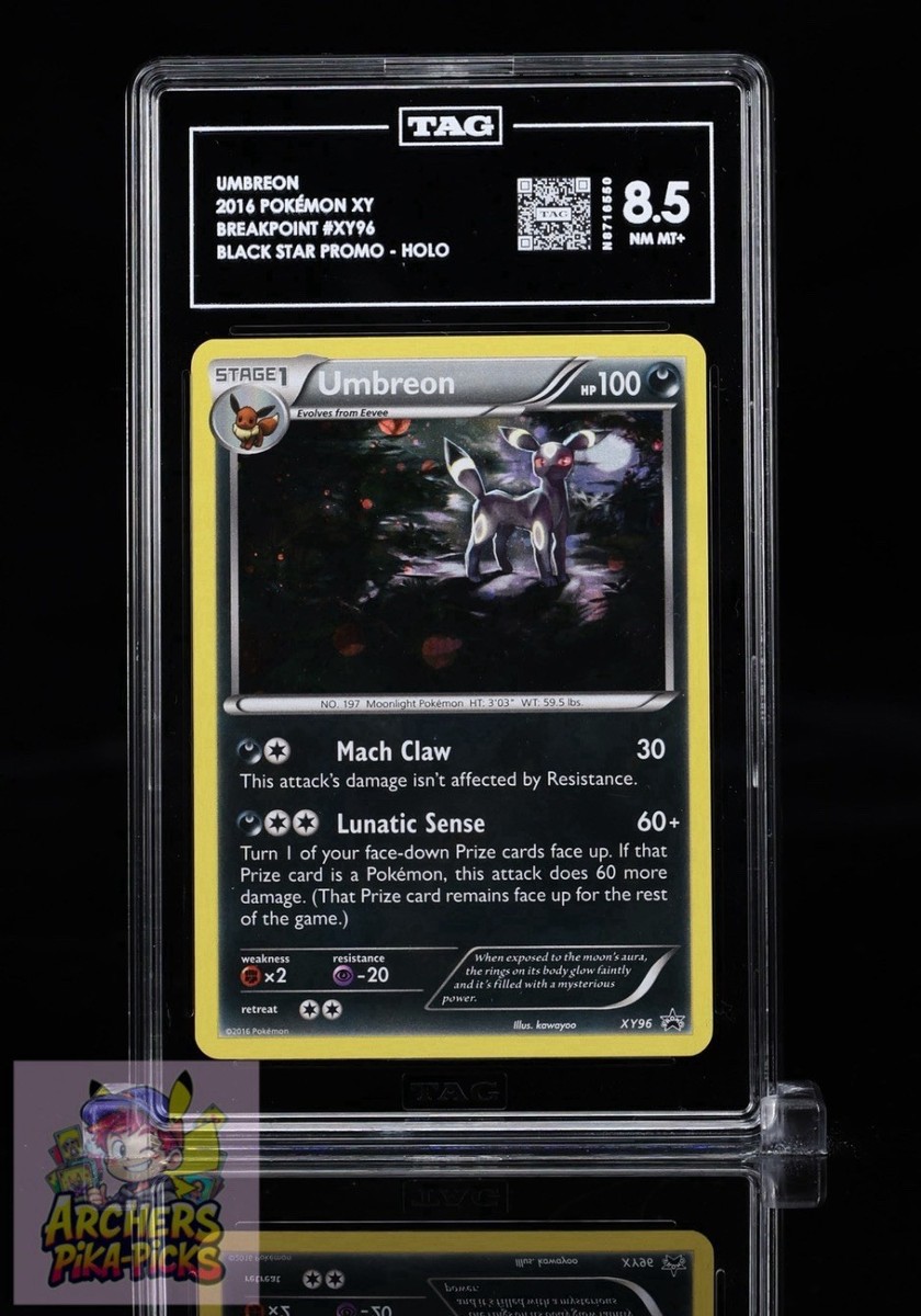 UMBREON-XY96-GRADE TAG 8.5- PROMO COSMOS HOLO-2016-POKEMON