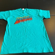 Vintage 1990 Fruit of the Loom Tee Shirt Mens L Fatherhood Adventure Made in USA