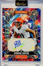 JERMAINE BURTON 2024 WILD CARD 5 CARD DRAW ROOKIE RC AUTO 2/2 Rainbow Mojo
