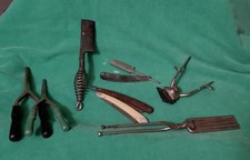 Vintage Shaving Lot Razors Straight Edge Misc Hair Styling Tools 