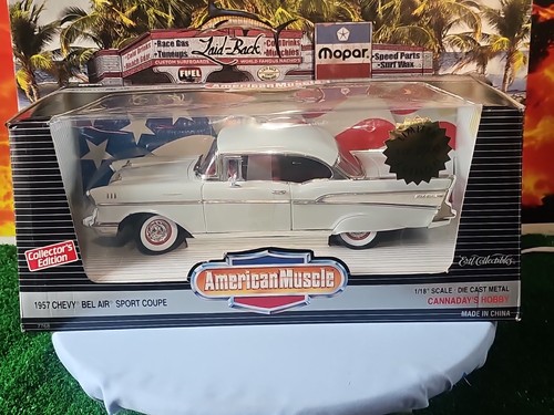 VINTAGE ERTL AMERICAN MUSCLE 1957 Chevy Bel Air Sportcoupe schönes Auto 🚗