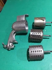 Vintage Zylyss Sweden Bench Clamp On Grater Shredder w/ 3 Drums ( NEEDS HANDLE)