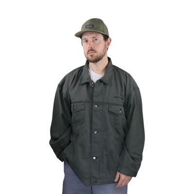 SOHK School Of Hard Knocks Denim Jacket Mens 3XL Gray Trucker Streetwear Vtg
