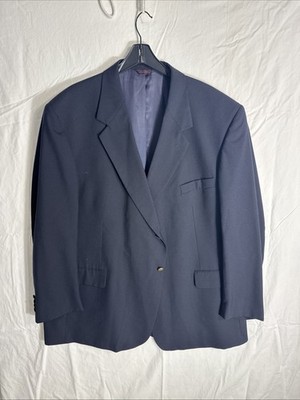 Vintage Harbor Bay 56L Navy Dark Blue 2 Gold Buttons Blazer Poland