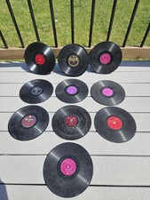 Vintage 78 RPM Record Lot of 10 - Rare Labels: OKeh, King, Supertone, Champion,