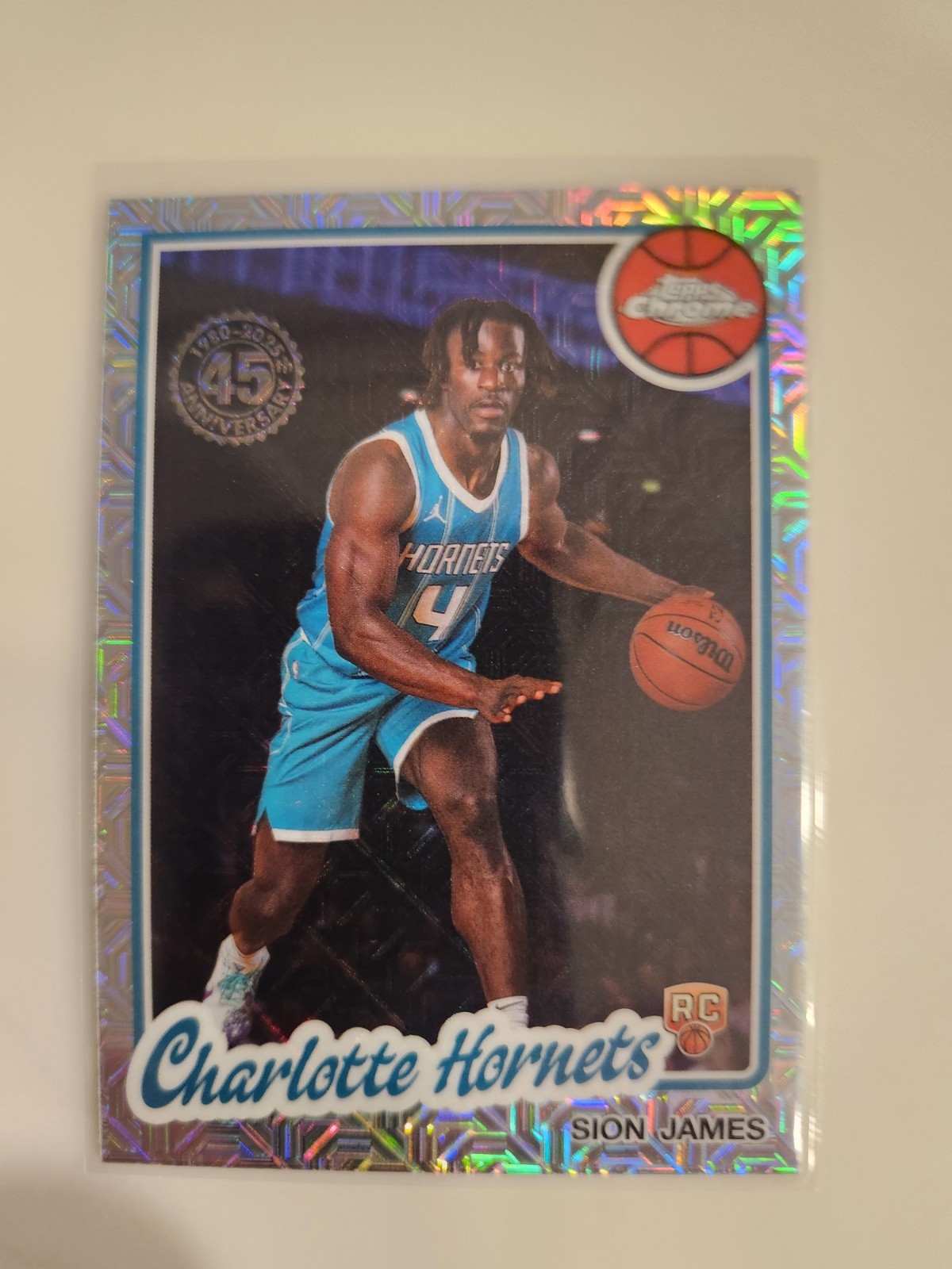 2025-26 Topps Basketball Sion James 1980-81 Topps Chrome Silver Pack RC