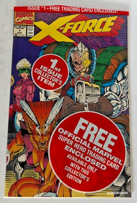 X-Force #1 1991 Marvel Comics Polybagged Comic Book Direct Sunspot & Gidion