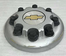Genuine Oem Chevy Dually Front Center Cap Silver 15053704 Fits Some Steel Wheels