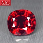 6.38Ct AIG Certified _ Natural Vivid Red Almandine Garnet Loose Gemstone