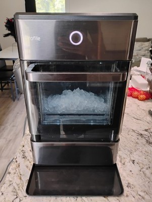 GE Profile - Opal Nugget Ice Maker Black Steel TESTED