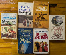 VTG Taylor Caldwell 6 Book PB Lot Historical Fiction