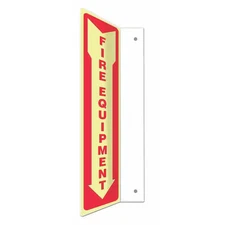 Condor 480X78 High Visibility Safety Sign, 18 In Height, 4 In Width, Petg,