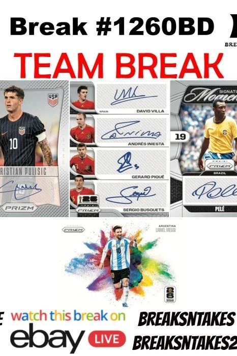Break #1260: 2026 Panini Prizm FIFA World Cup Soccer Hobby 4 BOX Team Break