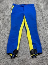 Roffe Ski Pants Women 29 Stirrup Ankle Zip Low Rise Outdoor Hiking Snowboard Vtg