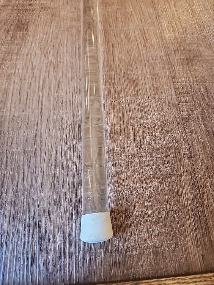 Bastón de acrílico Lucite transparente vintage mediados de siglo moderno estilo MCM bastón 36"" Foto 2 de 4