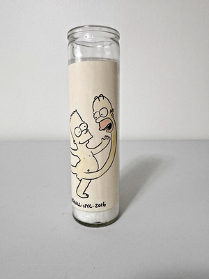 #ad #ad Bart Simpson Homer Simpson Wizard Skull 2016 Pillar Candle Wizard$kull $35.00