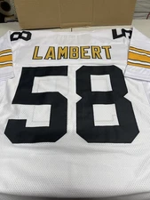 Jack Lambert #58 SEWN STITCHED CUSTOM JERSEY HOF Men’s  XLG